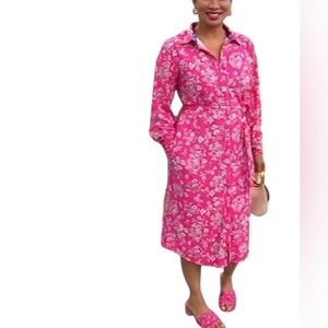 TWR HLL Long Sleeve Shirtdress with Belt